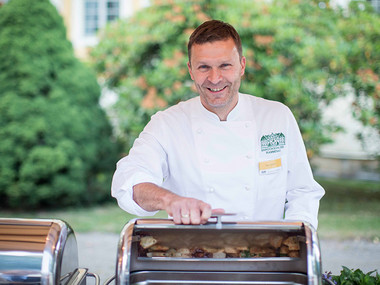 Szef kuchni Axel Göber wyczarowuje w restauracji pałacowej prawdziwe kulinarne cuda.